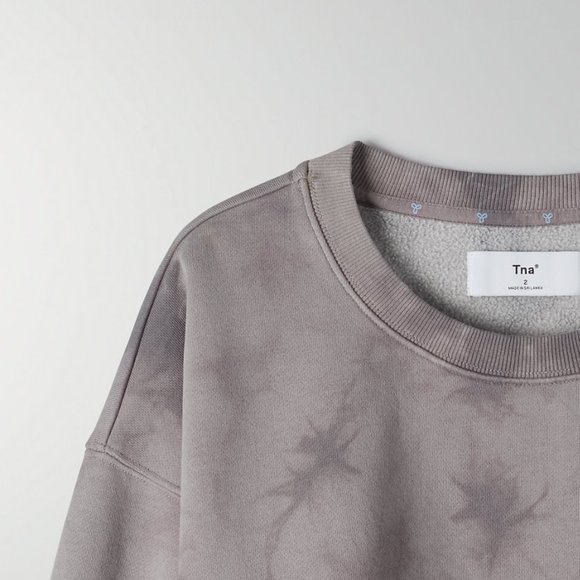 Tna COZYAF Boyfriend Cropped Sweatshirt NWOT - Picture 2 of 7